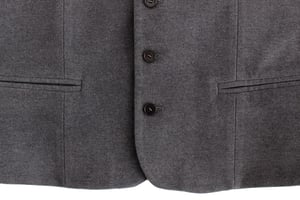 Costume National Gilet décontracté gris en coton mélangé pour hommes