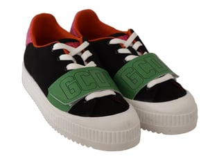 GCDS Mehrfarbige Wildleder Low Top Schnürschuhe für Damen