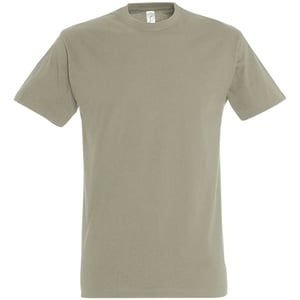 SOLS Mens Imperial Heavyweight Short Sleeve T-Shirt (Khaki)