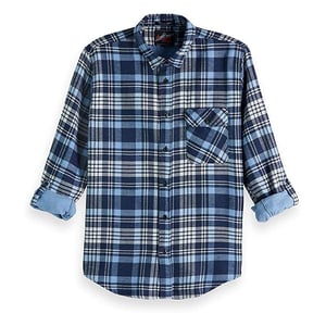 Scotch & Soda Langarm Blue Herren -Kernhemd 145422 0218