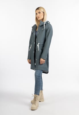 ICEBOUND Regenmantel Damen Blaugrau