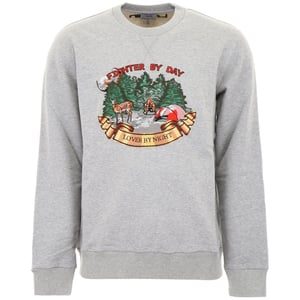 Lanvin Fighter By Day Lover By Night Waldgrau Pullover