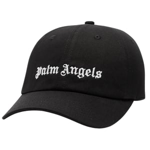 Palm Angels Logo Kappe schwarz