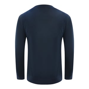 Cavalli Class Fettes Markenlogo Navy Blau Sweatshirt