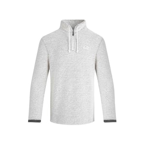 Weird Fish - "Cruiser" Pullover mit kurzem Reißverschluss für Herren (Ecru)
