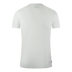 Aquascutum London Aldis Brand Logo On Chest White T-Shirt