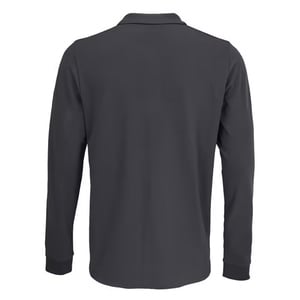 SOLS - Poloshirt für Herren/Damen Unisex Langärmlig (Dunkelgrau unifarben)