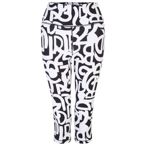 Dare 2B - "Influential" 3/4 Leggings für Damen (Schwarz/Weiß)