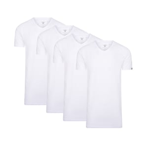 4-Pack T-shirts von Cappuccino Italia in der farbe Weiss und in größe L.