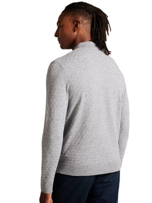 Ted Baker | Herren Langarm-Poloshirt aus Strick - Morar