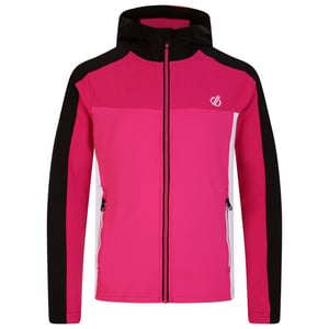 Dare 2B - "Thriving" Midlayer mit Kapuze für Kinder (Reines Rosa/Schwarz)