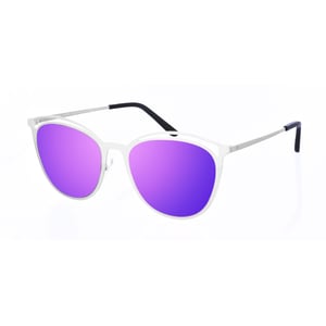 Clarinha Damen-Sonnenbrille aus Metall in Ovalform