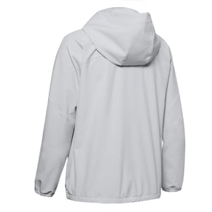 Under Armour Womens Woven Branded Full Reißverschluss Hoodie Grey 1351794 014