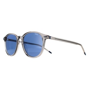 Hugo par Hugo Boss Round Mens Gray Blue Avio HG 1169 / S