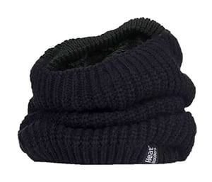 Ladies Thick Winter Warm Fleece gefüttert Chunky Knit Thermal Neck Warmer