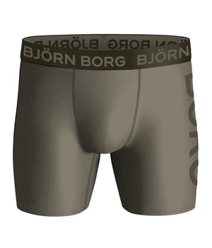 Björn Borg - 3er Pack Herren Performance Boxershorts | Sportunterwäsche Shorts - Grüner Mix