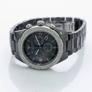 Emporio Armani AR1455 Ceramica Damen Kristalluhr