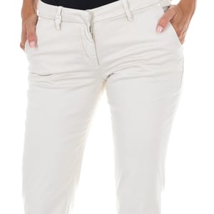 Lange Hose im chinesischen Stil mit geradem Saum 70DBF0028-R123 Frau