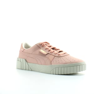 Puma Cali Pink Nubuck Leder Damen Schnürungstrainer 369161 01