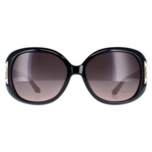 Salvatore Ferragamo Oval Womens Schwarz Taupe Braun Gradient SF668