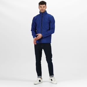 Regatta Mens Ablaze Printable Softshell Jacket (Königsblau/Schwarz)