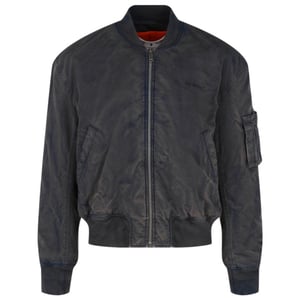 Off-White Diag Tab Vintage Outerspace Blue Bomberjacke
