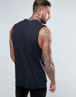 Nike Herren Retro Logo Weste In Schwarz