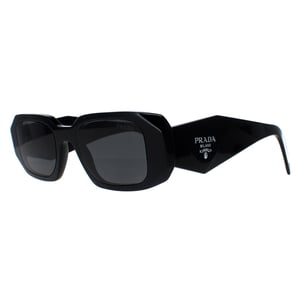 Prada Rectangle Womens Schwarz Dunkelgrau PR17WS