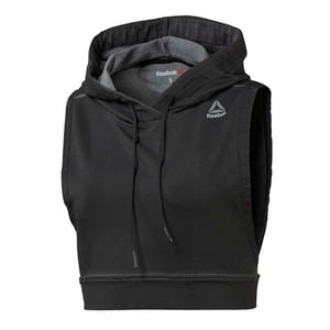 Reebok Womens Combat Glory Hoodie Training Weste Schwarz BR0325