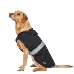 Trespass Butch Softshell-Hundejacke mit Klettverschluss (Schwarz)