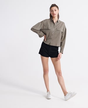 SUPERDRY Oversize-Bluse Desert