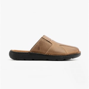 Hush Puppies CARSON Herren Leder Pantoletten Olive