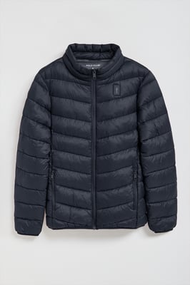 Ultralight-Jacke Chase marineblau mit Rigby Go Aufnäher