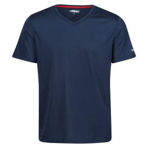 Regatta - "Fingal" T-Shirt V-Ausschnitt für Herren (Dunkel-Jeansblau)