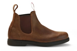 Rossi 607 Booma Chelsea-Stiefel aus rustikalem braunem Leder