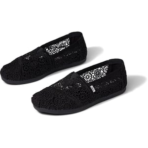 TOMS Alpargata Polyester Damen Espadrilles In Schwarz