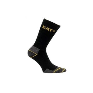 CAT CREW 3ER-PACK Herren Stiefelsocken Schwarz