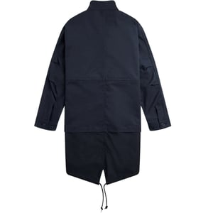 Fred Perry Doppellagige, schattierte marineblaue Jacke