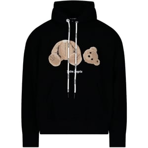 Palm Angels Kill The Bear Schwarzer Kapuzenpullover