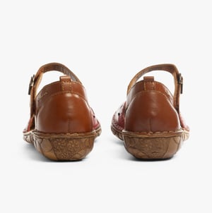 ROSALIE 04 Damen Sandalen Rubin-Kombi
