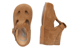Schuhe im Pepito-Stil aus Spaltleder