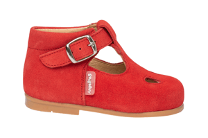 Schuhe im Pepito-Stil aus Spaltleder