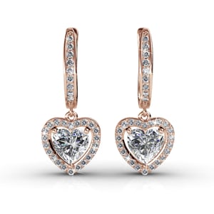 Only Love Ohrringe - Roségold und Kristall