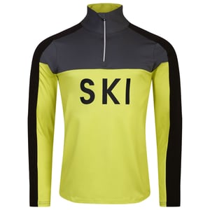 Dare 2B - "Ski" Base Layer Oberteil für Herren (Neon-Grün/Ebenholz-Grau)