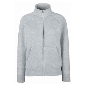 Fruit of the Loom - Sweatjacke für Damen (Grau meliert)