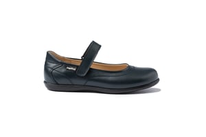 Schul-Ballerina-Schuhe aus Leder
