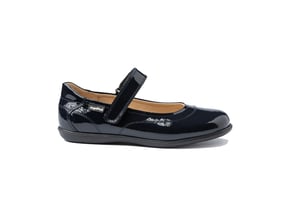 Schul-Ballerina-Schuhe aus Leder