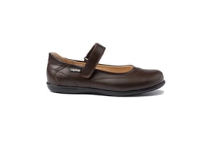 Schul-Ballerina-Schuhe aus Leder