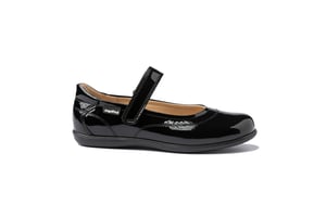 Schul-Ballerina-Schuhe aus Leder