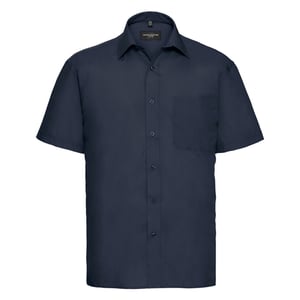 Russell Collection - "Classic" Hemd für Herren kurzärmlig (Dunkelblau)